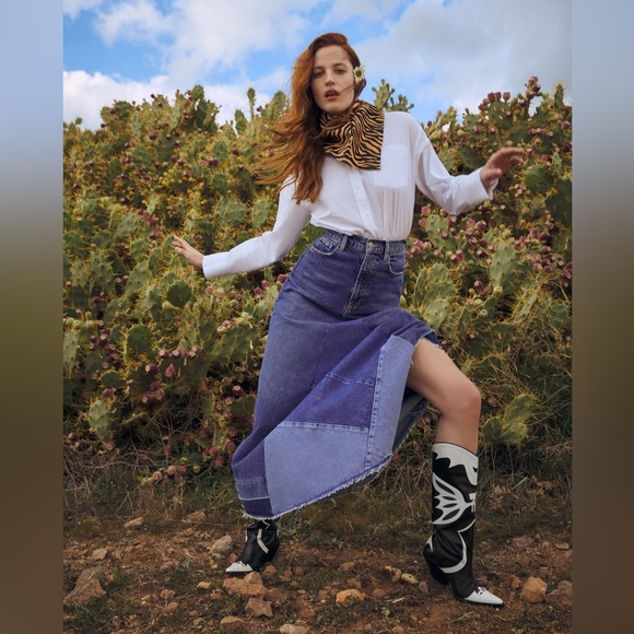 Zara Cowboys boots Leather size 40/9US - Picture 15 of 15